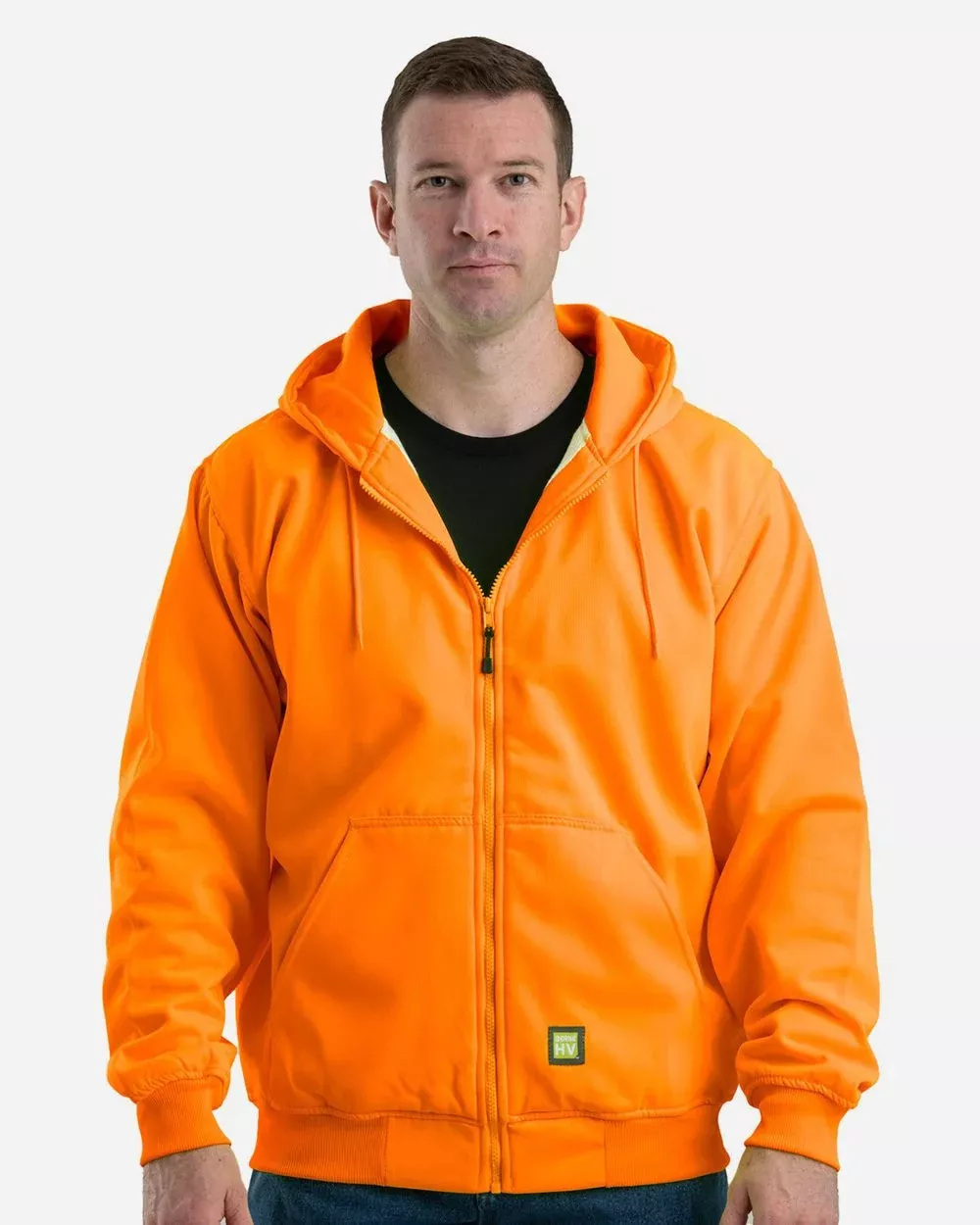 Berne Apparel Men’s Heritage Thermal-Lined Full-Zip Hooded Sweatshirt