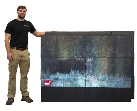 Big Shot Targets Pro Video Wall | Number of Range Cubes 12 | Range Wall 4′ X 6′