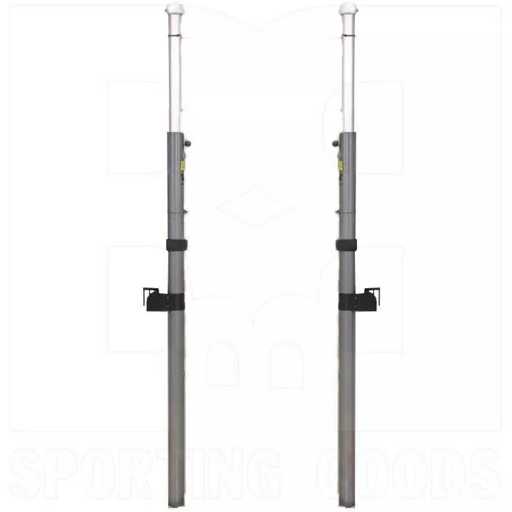 Bison Centerline Elite Aluminum Volleyball System Posts & Winch for 3" Sockets