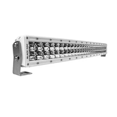Black Oak 30" White Curved Double Row Combo LED Bar