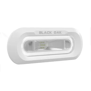 Black Oak White Flush Mount Spreader Light