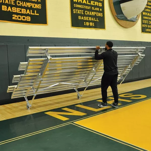 Bleacher – 15 ft. (2 Row – Double Foot Plank) – Tip & Roll