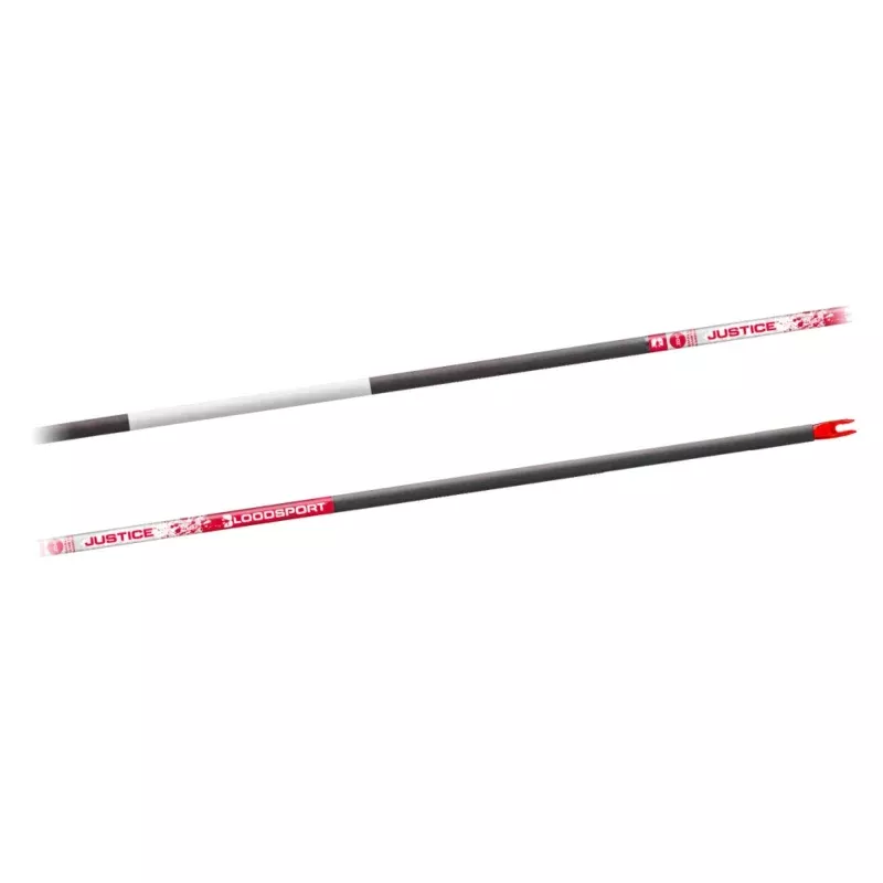 Bloodsport Justice Bare Shaft Arrow 500 Spine 6 Pack