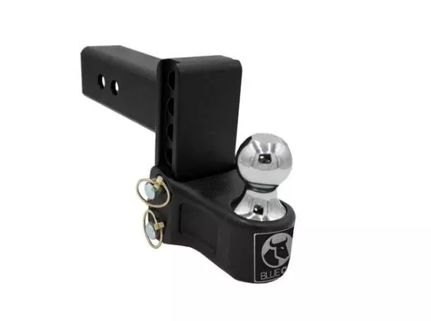 Blue Ox Adjustable Ball Mount fits 2-1/2″ Receiver Hitch, 4″ Drop/Rise• BXH12241