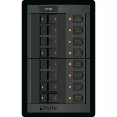 Blue Sea 1200 12V DC 8 Position Vertical Panel