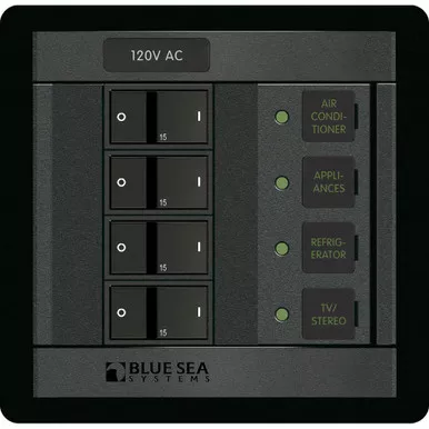 Blue Sea 1210 120V AC 4 Position Breaker Panel