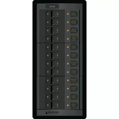 Blue Sea 1223 12V DC 12 Position Breaker Panel