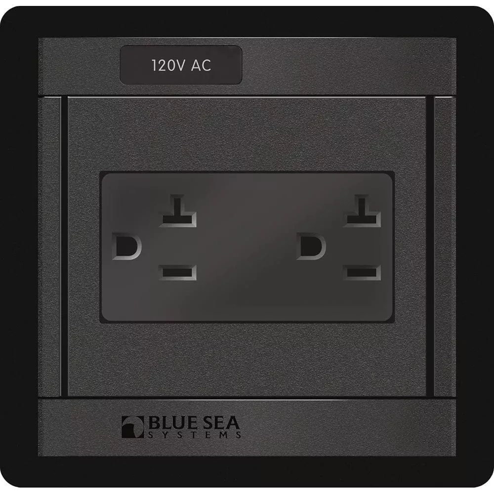 Blue Sea 1479 360 Panel 120V AC Dual Outlet