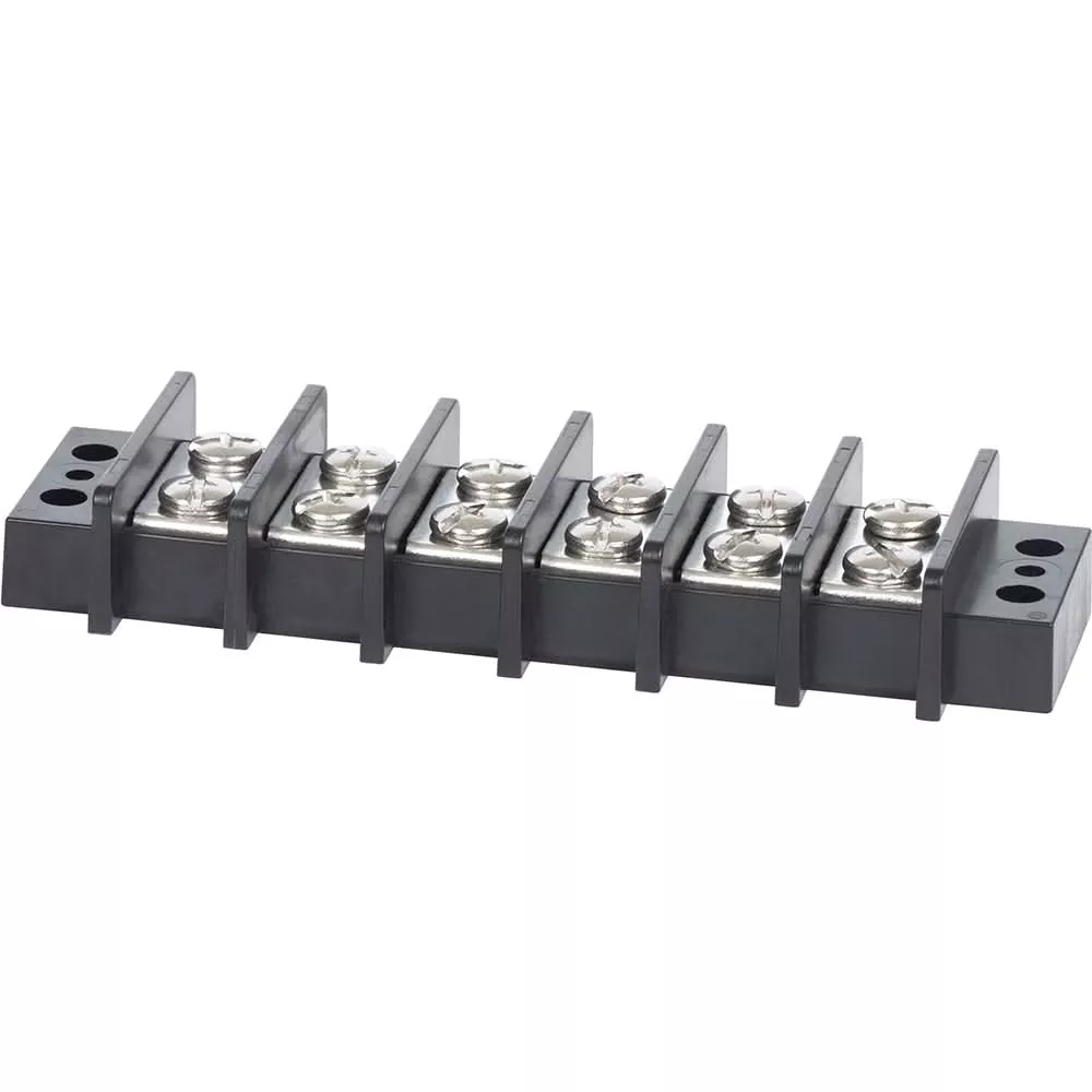 Blue Sea 2606 Terminal Black 65AMP – 6 Circuit [2606]