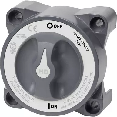 Blue Sea 3001 HD-Series On/Off Battery Switch with AFD