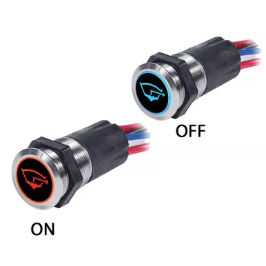 Blue Sea 4180 Backlit Push Button Switch - 15A