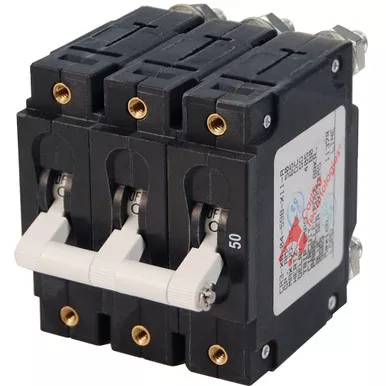 Blue Sea 7287 50A C-Series Triple Pole Breaker