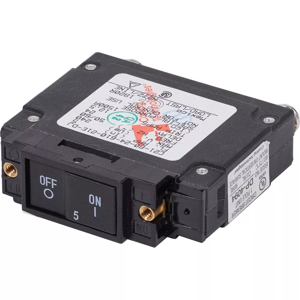 Blue Sea 7454 UL-489 Circuit Breaker – 5A Flat Rocker