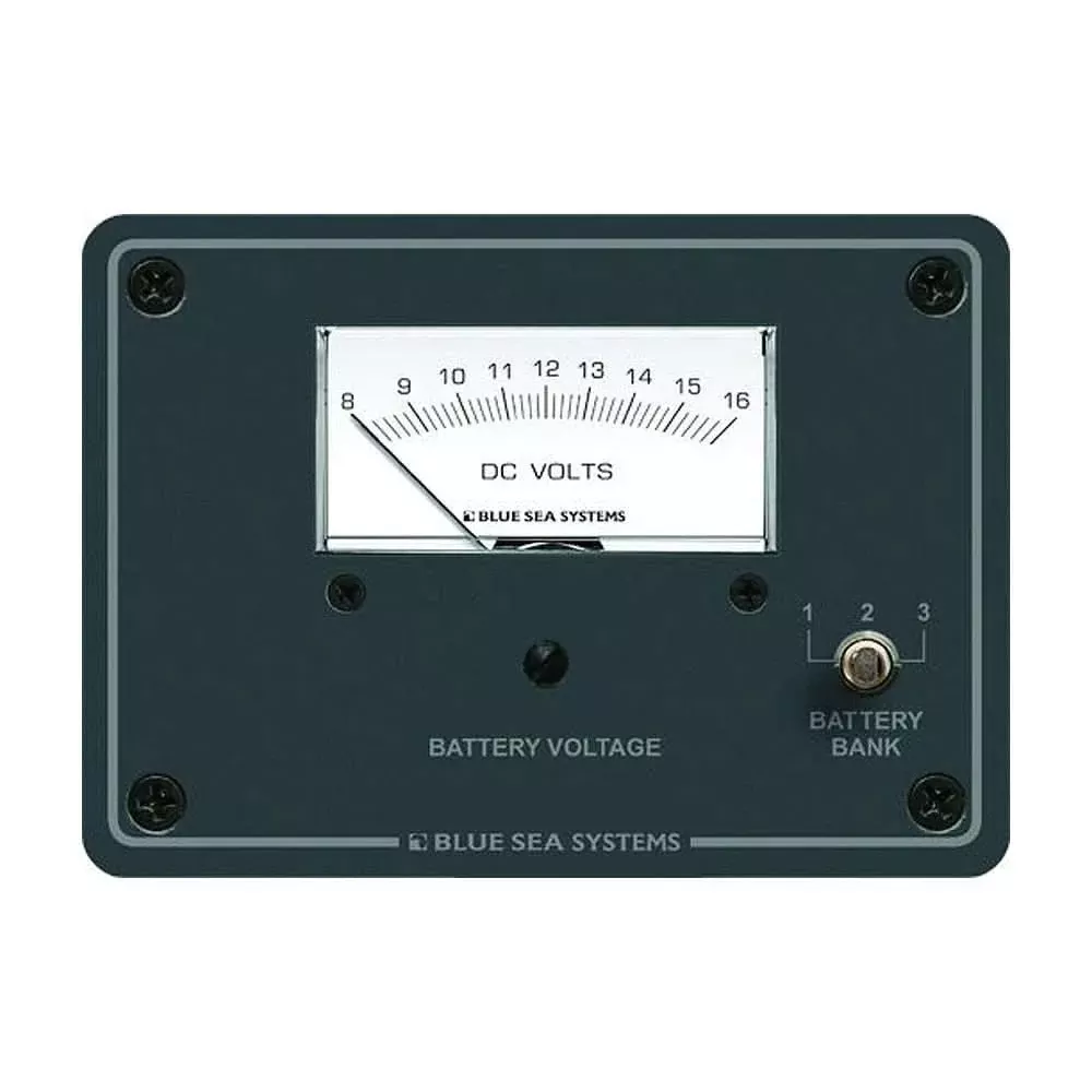 Blue Sea 8015 DC Analog Voltmeter with Panel - 8015