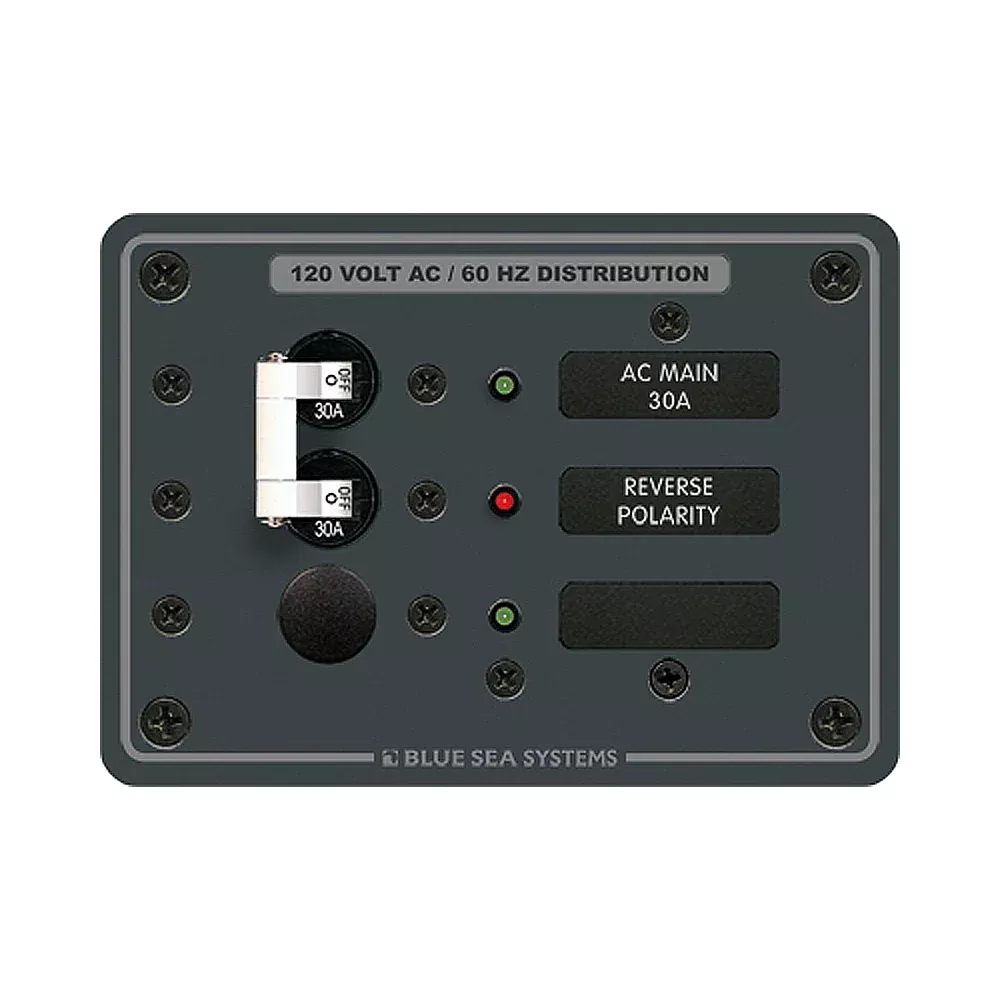 Blue Sea 8029 AC Main +1 Position Breaker Panel – White Switches [8029]