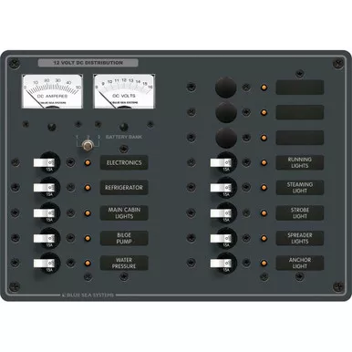 Blue Sea 8068 DC 13 Position Toggle Breaker Panel