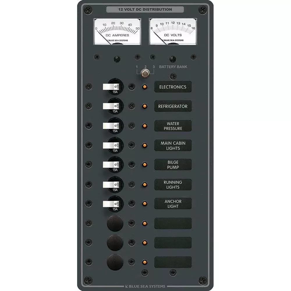 Blue Sea 8082 DC 10 Position Toggle Branch Circuit Breaker Panel [8082]