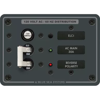 Blue Sea 8100 ELCI GFCI Main Breaker Panel