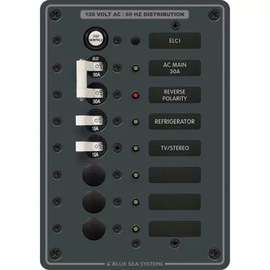 Blue Sea 8101 ELCI GFCI Panel - 5 Position