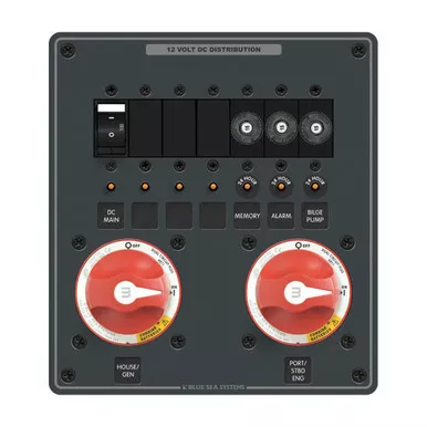 Blue Sea 8689 m-Series Dual Circuit Plus 2 Panel
