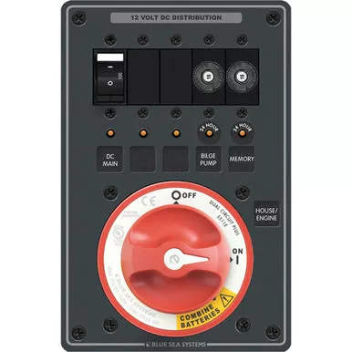 Blue Sea 8690 e-Series Dual Circuit Plus Panel
