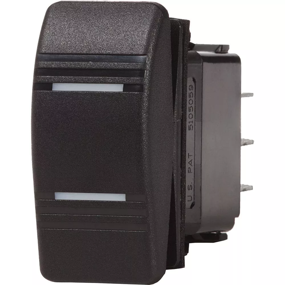 Blue Sea Contura Switch DPDT Black – ON-ON