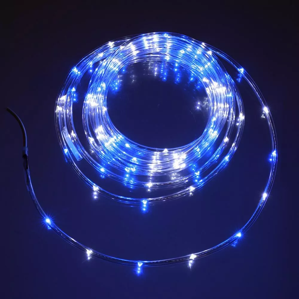 Blue & White Mini Rope Light, 16'