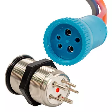 Bluewater 22mm Off/On Push Button Switch, 1-Ft Lead