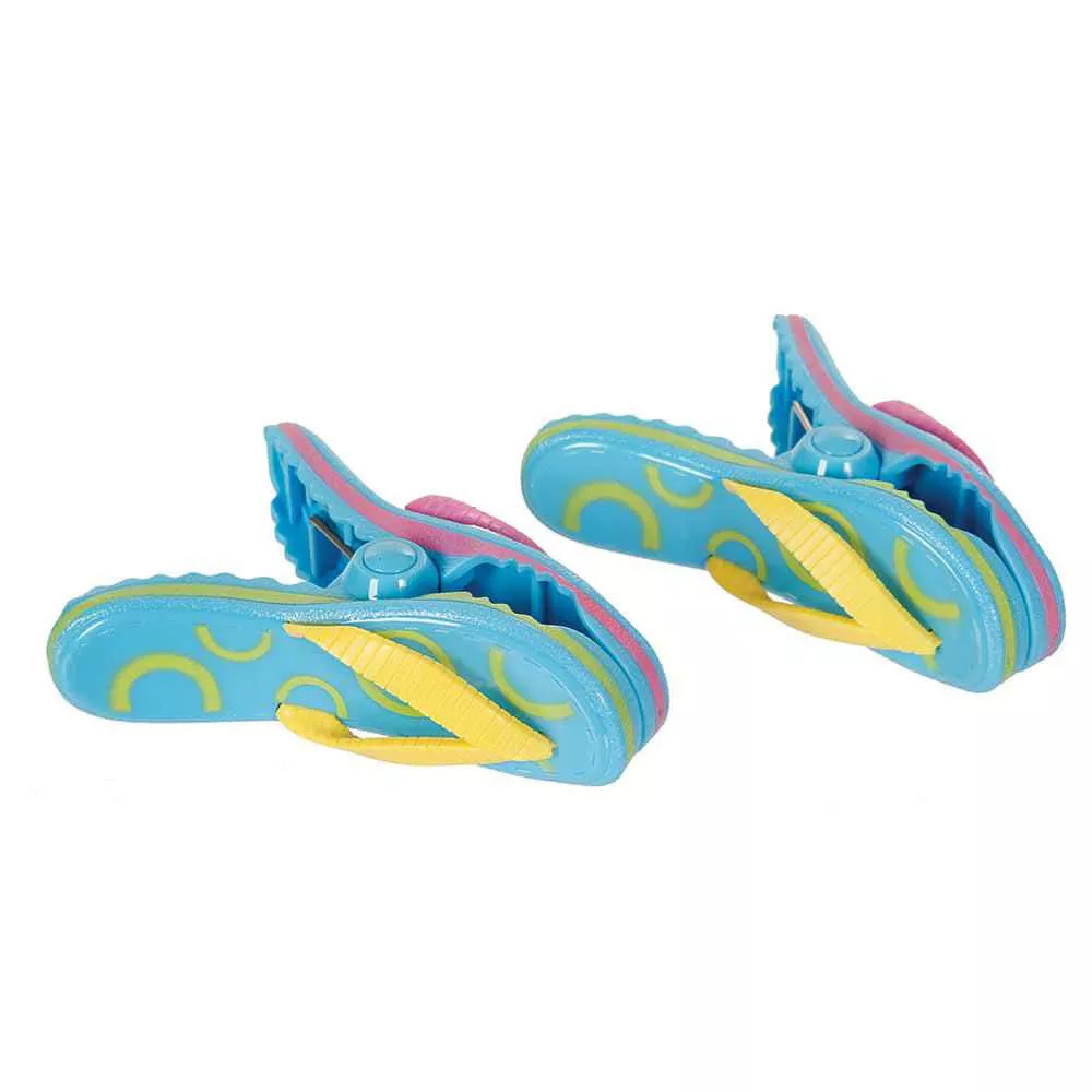 Boca Towel Clips, Set of 2, Flip Flops