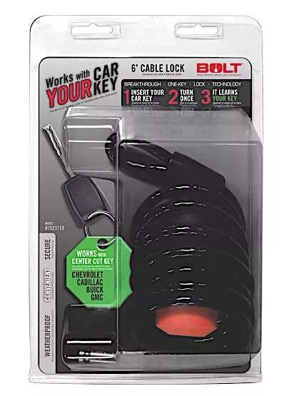 Bolt Lock 6' Cable Lock GM Center Cut• 7023719