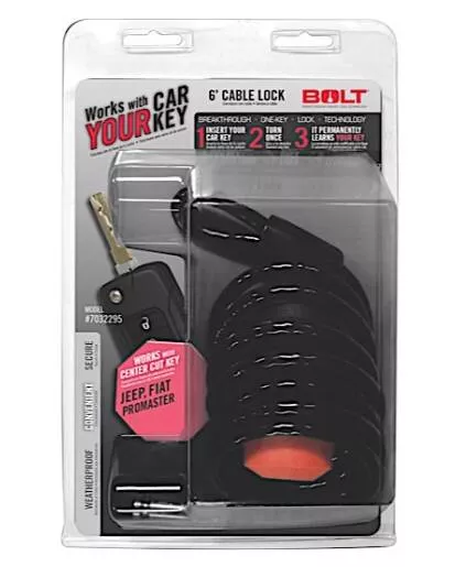 Bolt Lock 6' Cable Lock Jeep Center Cut• 7032295