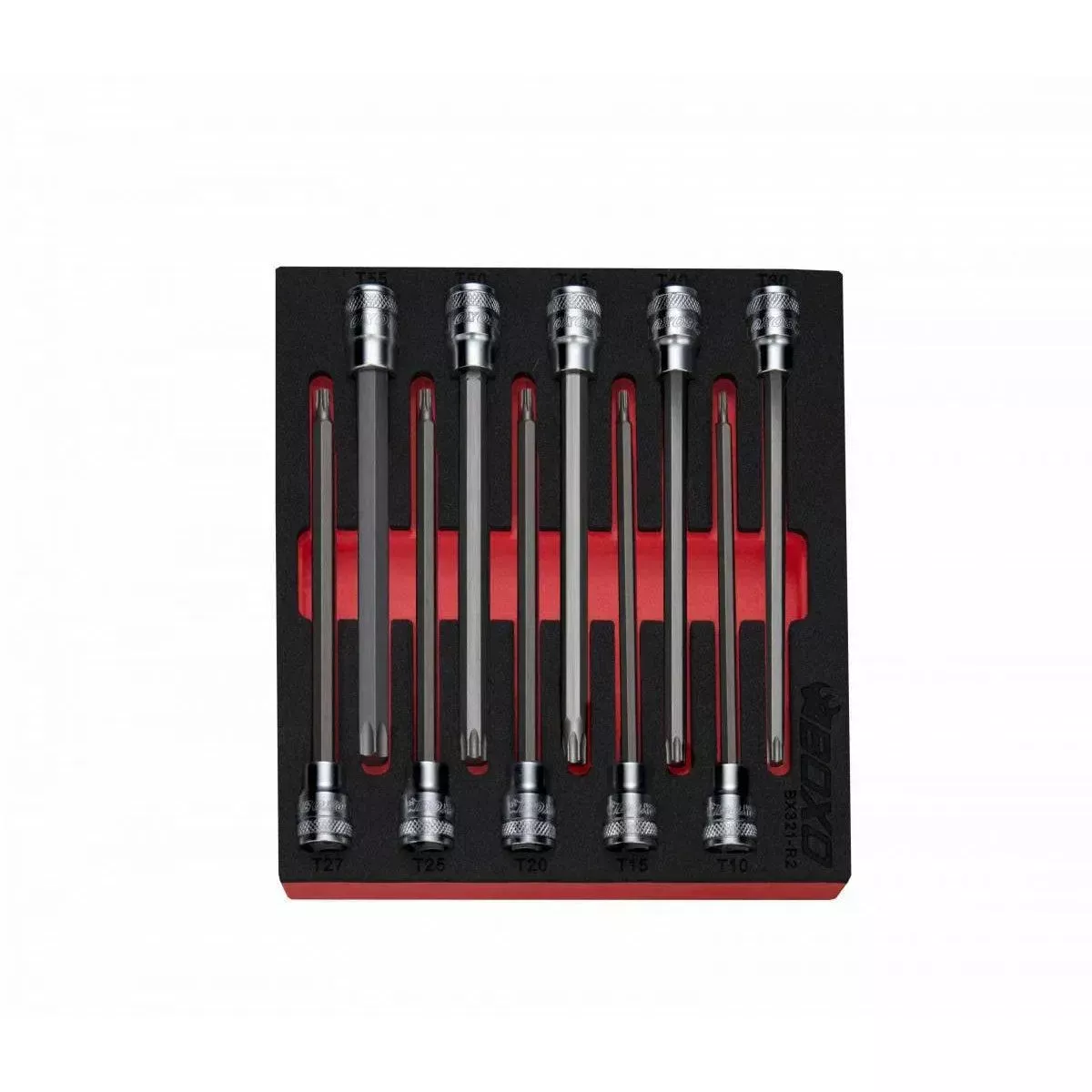 Boxo 10-Piece 3/8" Drive Long Torx Bit Socket Set | 1/6th EVA Foam