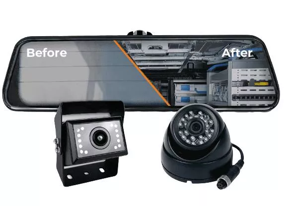 Brandmotion Universal Digital Rearview Mirror and Cargo Vision System• FVMR-1160