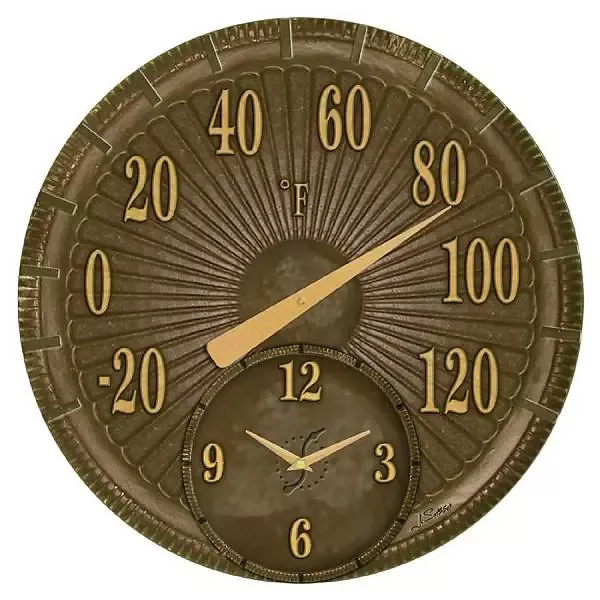 Bronze Cast Aluminum Thermometer