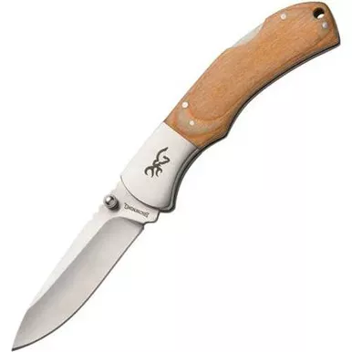 Browning Maple Pakkawood Stainless Lockback Knife