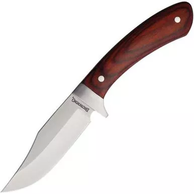 Browning Walnut Wood Clip Point Lockback Knife