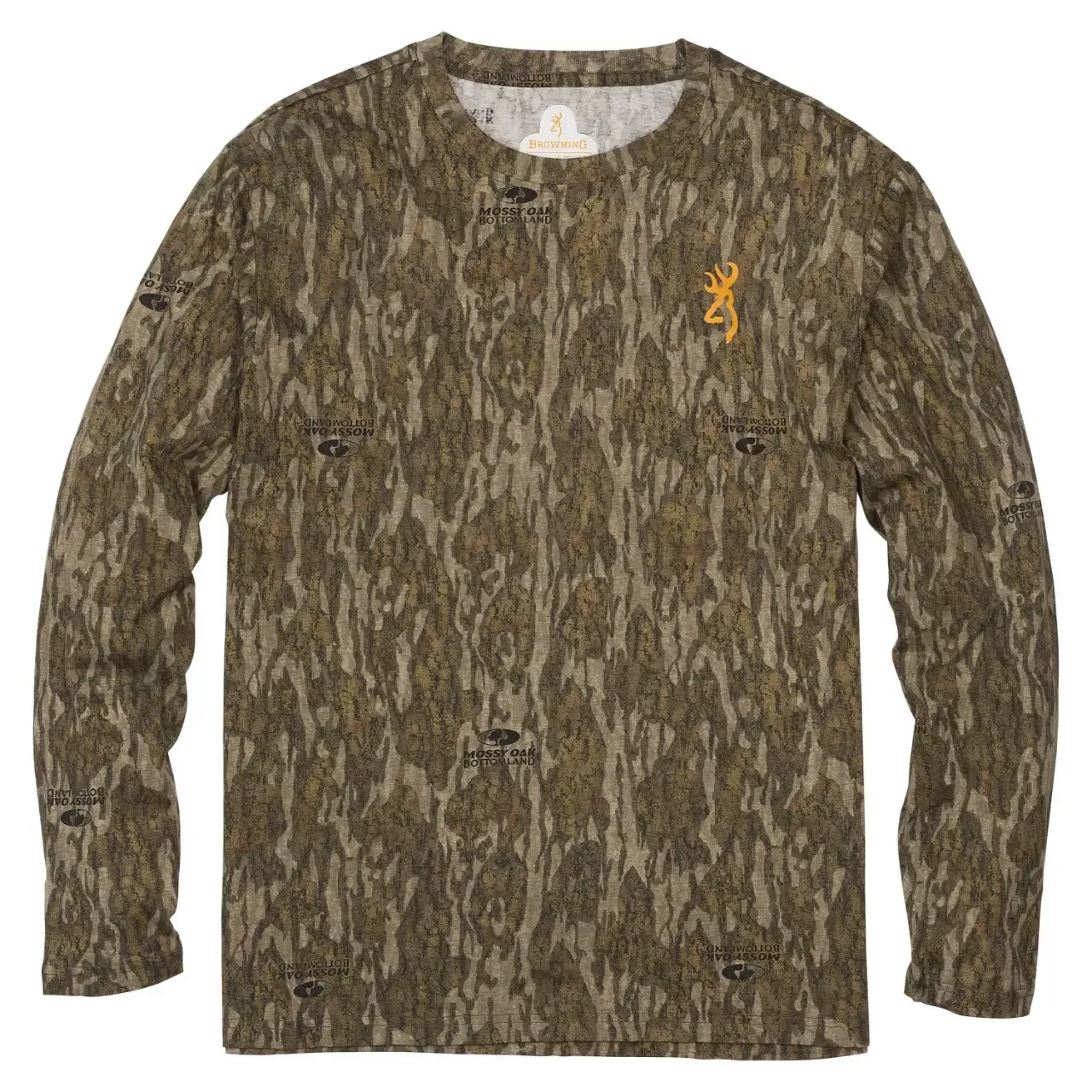 Browning Wasatch L/S Camo Shirt-S-Mossy Oak Bottomland