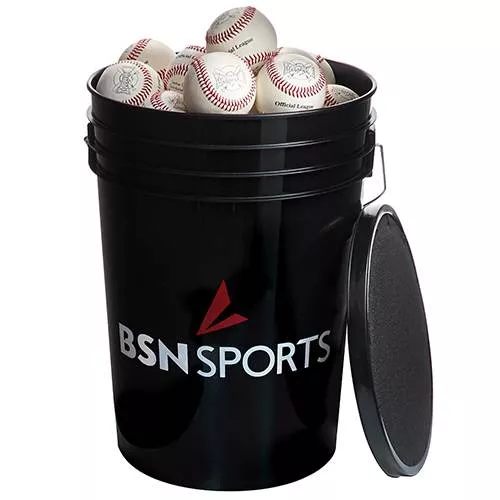 Bucket with 36 Mark 1 Official League Baseballs