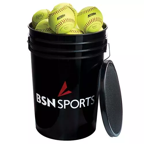 Bucket With Softballs