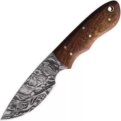 BucknBear Mini Camper Damascus Steel Fixed Blade Knife