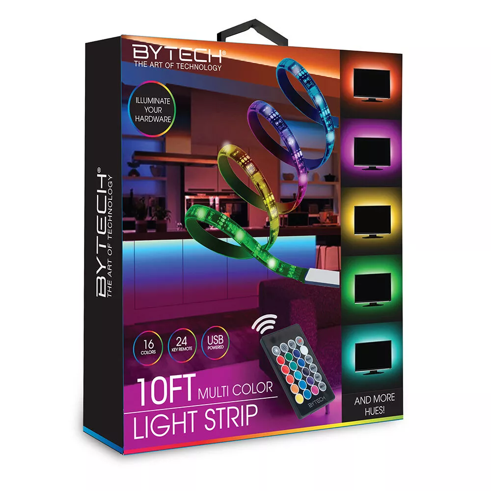 Bytech 10' Multi-Color LED Light Strip