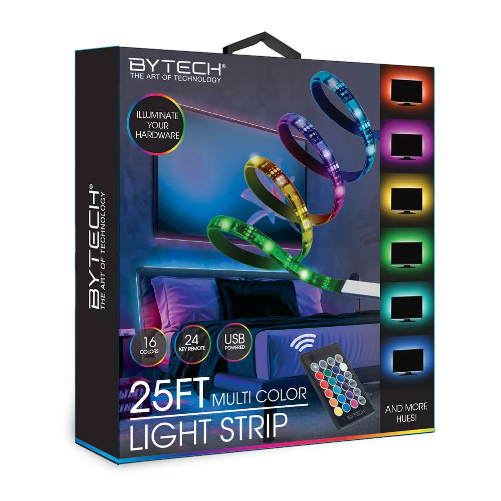 Bytech 25' Multi-Color LED Light Strip