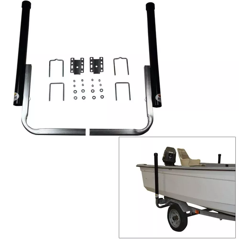 C.E. Smith 40" PVC Post Guide-On with Unlighted Posts - Black - 27626