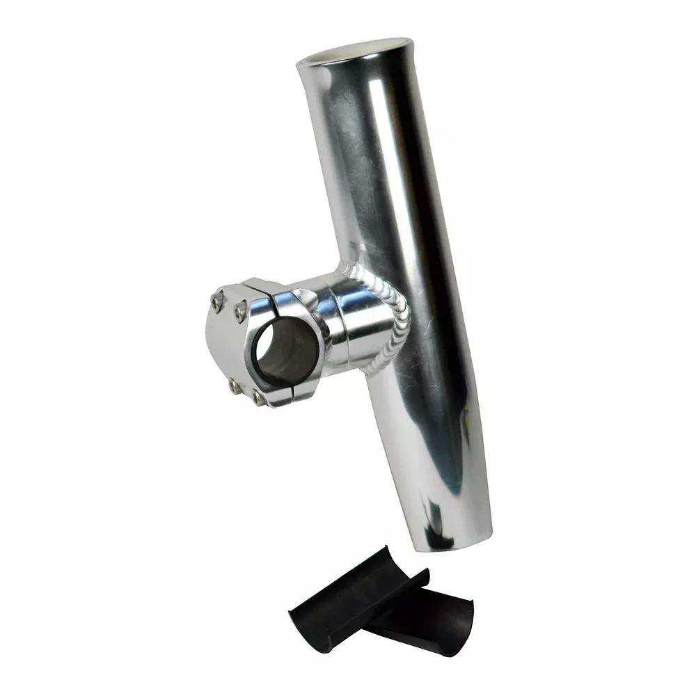 C. E. Smith Adjustable Mid Mount Rod Holder Aluminum 7/8″ or 1″ w/SleeveHex Key [53770]