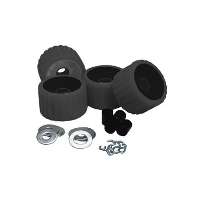 C.E. Smith Black Ribbed Roller Replacement Kit