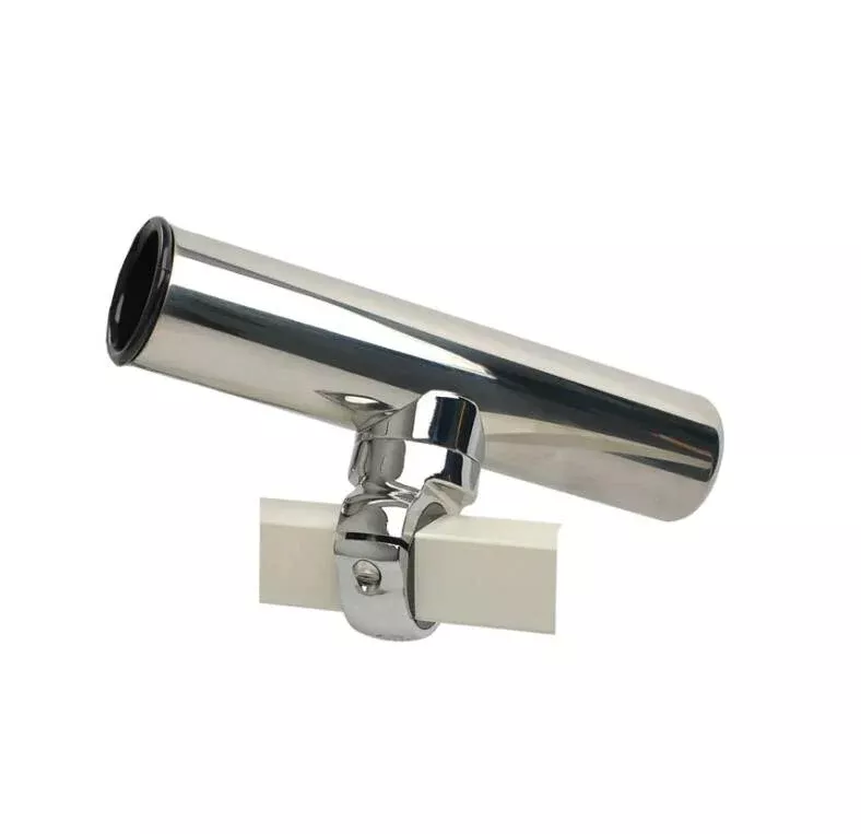 C.E. Smith Pontoon Square Rail Adjustable Clamp-On Rod Holder [55108A]