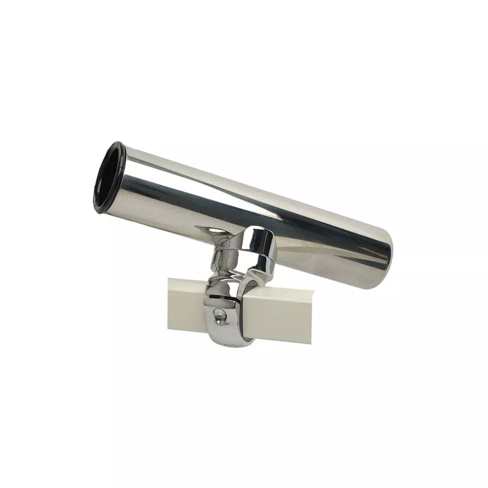 C.E. Smith Pontoon Square Rail Adjustable Clamp-On Rod Holder