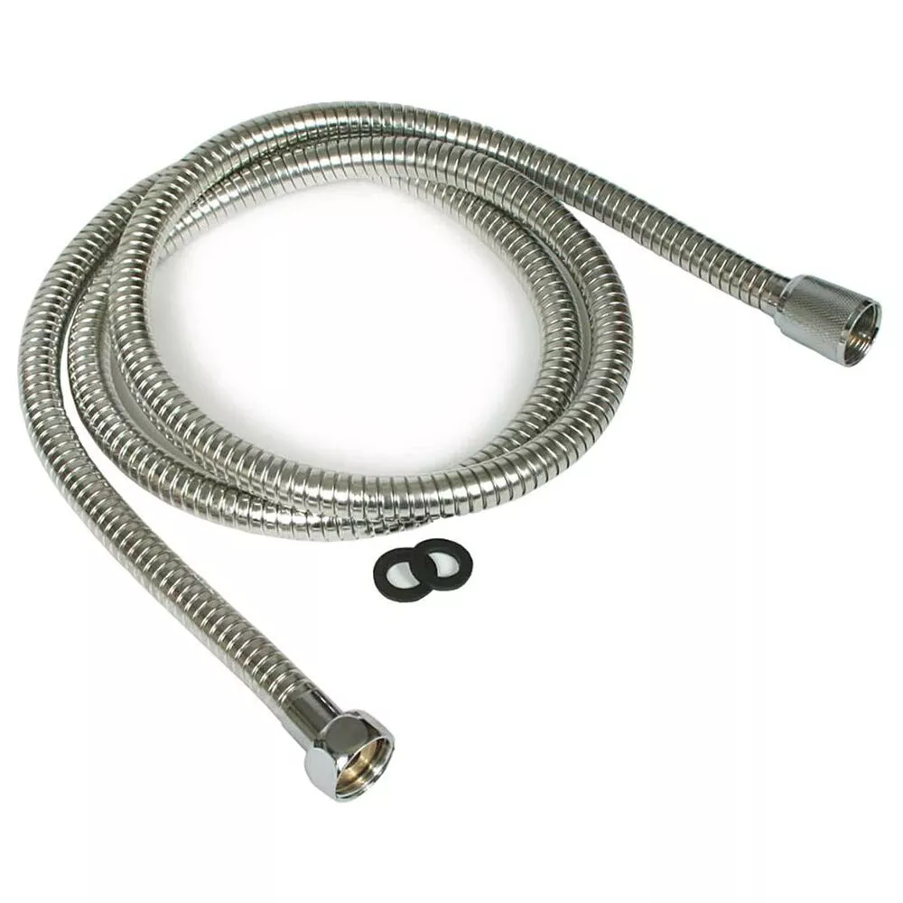 Camco 60" Shower Head Hose, Chrome