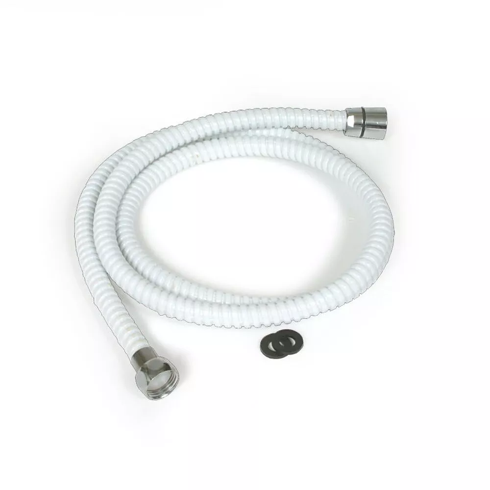 Camco 60" Shower Head Hose, White