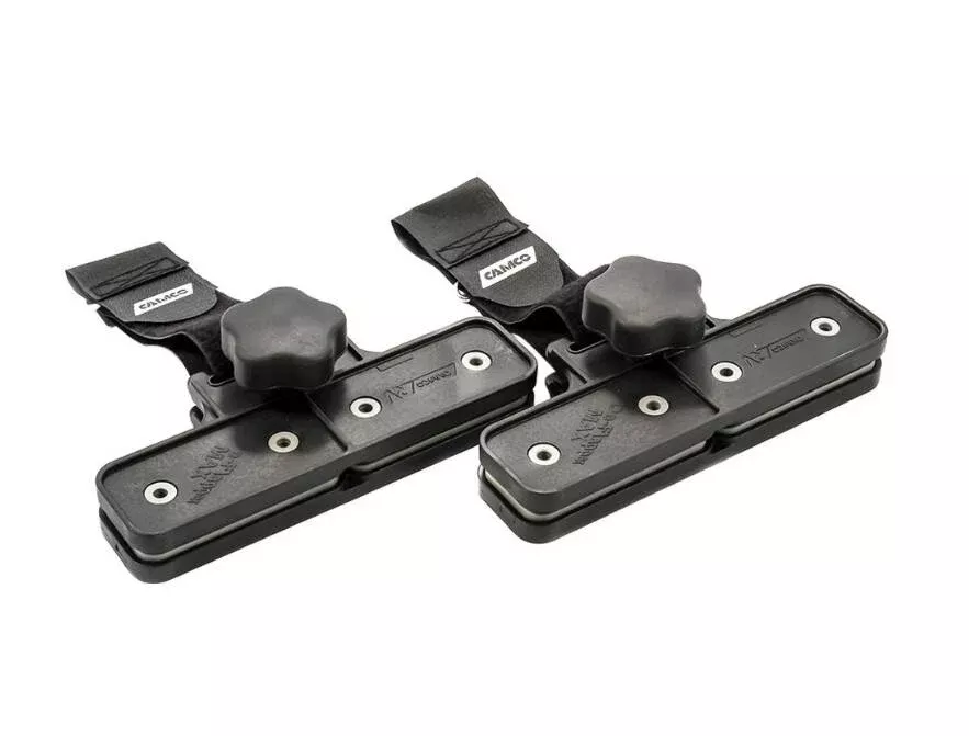 Camco De-Flapper MAX Black Awning Fabric Clamps 2 Pieces• 42251